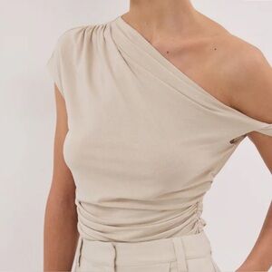 DISSH RIO OAT DRAPED TWIST KNIT TOP Black XS